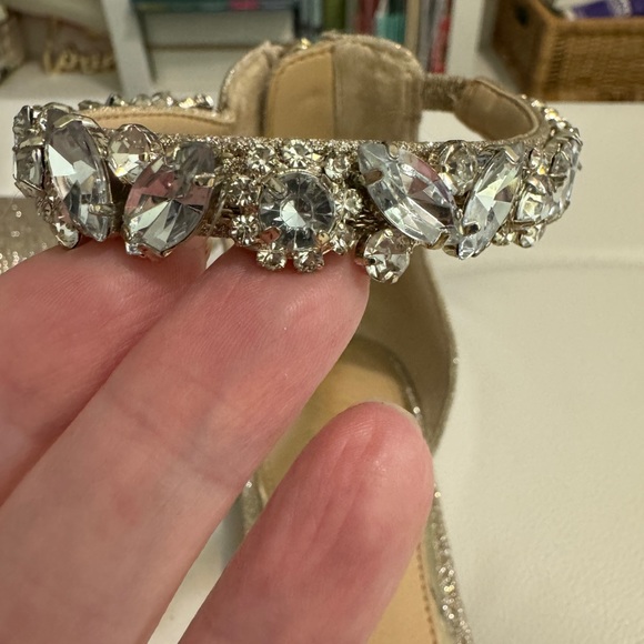 Badgley Mischka jeweled flats size 10 - Picture 5 of 5